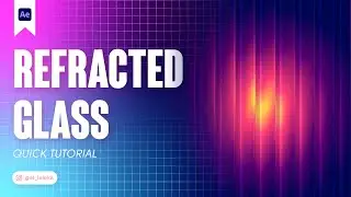 REFRACTED GLASS EFFECT IN AFTER EFFECTS. NO-PLUGINS. TUTORIAL