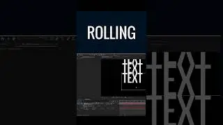 Make Rolling Text Animation in After Effects