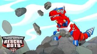 Transformers: Rescue Bots | Optimus the Dinobot | Cartoons for Kids | Transformers TV |