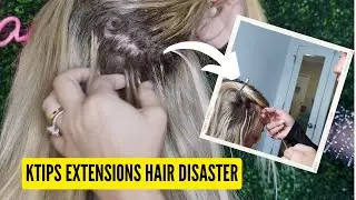 Ktips hair extension disaster fixed by Swan Method Hair Extensions