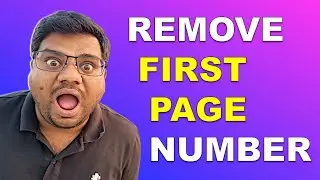 How To Remove Page Number From First Page In Google Docs