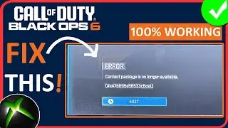 How To Fix CoD Black Ops 6 Content Package Is No Longer Available on Xbox