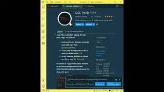 Best Vs Code Extension for Html & CSS | CSS Peak Extension | 