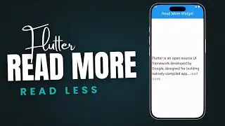 Read more and Read less Text in flutter | View more | View less | Flutter Tutorial 