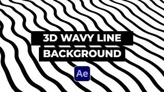 Crazy Wavy 3D Line Background Animation in After Effects