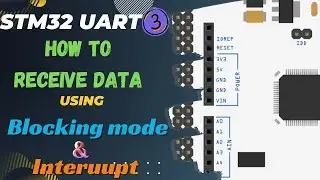 STM32 UART #3 || Receive Data in Blocking Mode & Interrupt