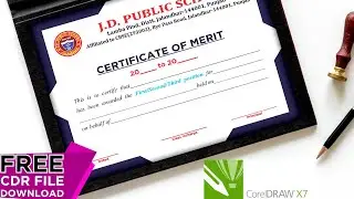 School Certificate design in Coreldraw X7 | Graphic design 4u