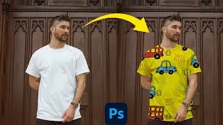 How to add patterns to clothing in photoshop #shorts