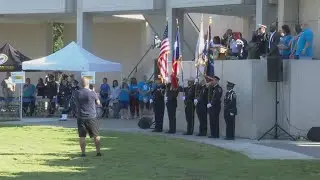 Thousands gather at Houston National Cemetary in remembrance of 9/11