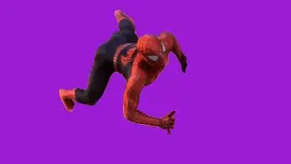 Spider-Man kicks Green Goblin Purple Screen