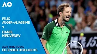 Felix Auger-Aliassime v Daniil Medvedev Extended Highlights | Australian Open 2024 Third Round