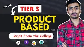 Tier 3 to product based company roadmap | how to get into product based from tier 3 college