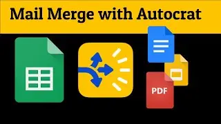 Use Autocrat to Mail Merge from Google Sheets to Docs, Slides, or PDF Files