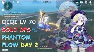 Genshin Impact Phantom Flow Day 2 Okuden Challenge mode [ Solo DPS QIQI ]