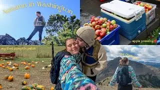 A perfect autumn weekend in Washington🍁 | apple pressing🍎, pumpkin patch🎃, & hiking in the Olympics🗻