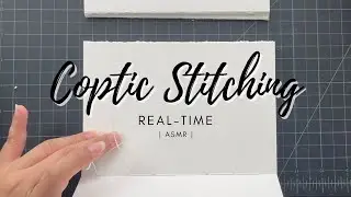 Coptic Binding | ASMR real time | no music no talking