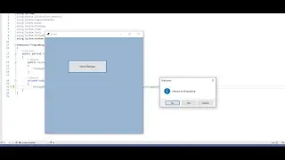 Visual Programing  | C# coding for Button | How to show message window