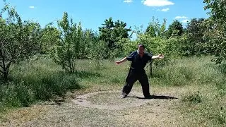 Performing Lianghuang Baguazhang Non-Stop 16 times