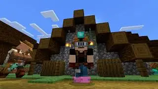 Como costruir una casa en minecraft bedrock 1.21 🏘️✨