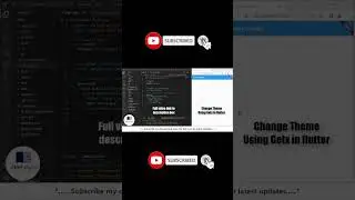 how do I change the theme in flutter using getX  #fluttergetx #fluttertutorials #technicalencoder