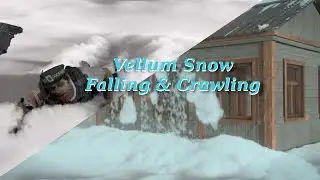 Snow simulation in houdini using vellum | Vellum snow in houdini | Falling snow, Crawling in snow