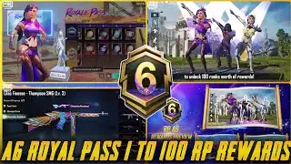 BGMI NEXT A6 ROYAL PASS // 1 TO 100 RP REWARDS // ACE 6 ROYAL PASS LEAKS // WHAT'S NEW CHANGES ??