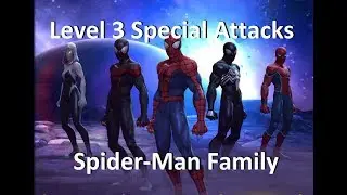 All Spider-Man Family Level 3 Special Attacks MCOC