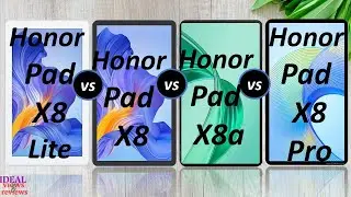 honor pad x8 lite vs honor pad x8 vs honor pad x8a vs honor pad x8 pro