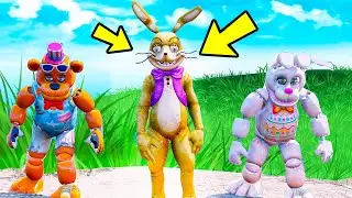 ANIMATRONICS SECRETO GLITCHTRAP ENCONTARDO NA ESCOLA? | GTA V Five Nights at Freddy's