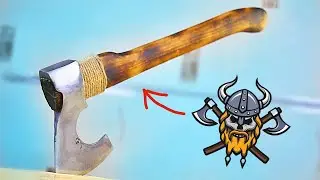 ТОПОР ВИКИНГА ИЗ СТАРОГО СОВЕТСКОГО ТОПОРИКА! Как сделать таежный топор?!