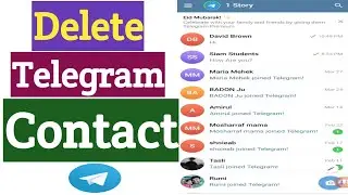 How To Delete Telegram Contact | Remove Telegram Contact