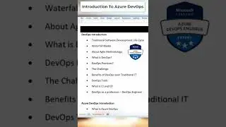 Introduction to Azure DevOps #Sandeepsoni #bestdotnettraining #deccansoftazure