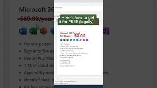 How to get Microsoft Office FREE (and legal)‼️ #excel