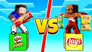 МЕГА БИТВА: LAYS ЛАКИ БЛОК vs ПРИНГЛС ЛАКИБЛОК В МАЙНКРАФТ !