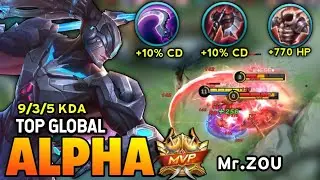 ALPHA BEST BUILD 2022 | TOP GLOBAL ALPHA GAMEPLAY | MOBILE LEGENDS ✓