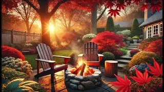 Autumn Ambience with Relaxing Fireplace Sounds