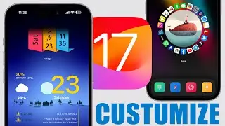 iOS 17 - CUSTOMIZE The New Lock Screen & Home Screen !