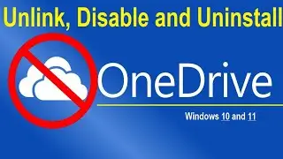 How to disable OneDrive | unlink and uninstall | full guide tutorial