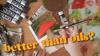 Are Golden Open Acrylics BETTER THAN OILS?  ✎ Golden Open Acrylics review from an oil painter