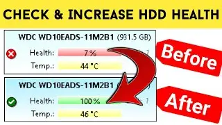 How to increase hard disk health | How to check hard disk health l Updated version 6.10