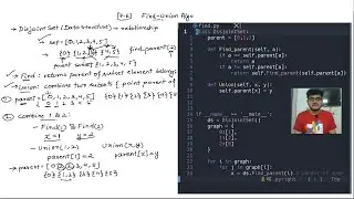 [7.6] Union Find (Disjoint Set) Algorithm in Python (Detect Cycle in Undirected Graph)