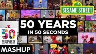 Sesame Street: 50 Years in 50 Seconds Mashup | 