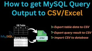 Export MySQL Query Output to CSV/Excel and Import using phpMyAdmin