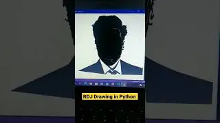 Robert Downey Jr. Drawing using Python [ Colorful ]