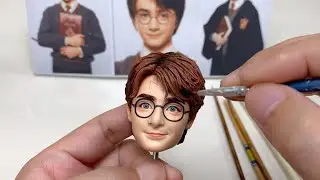 Harry Potter's head made from polymer clay, sculpture timelapse【Clay Artisan JAY】