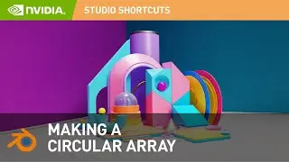 How to Make A Circular Array in Blender 2.8 | NVIDIA Studio Shortcut