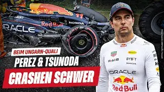 War´s das jetzt endgültig? Perez mit erneutem Quali-Crash - Auch Tsunoda sorgt für Totalschaden!