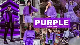 Purple Preset - Lightroom Mobile Editing | Dark Purple Tone | Lightroom free presets & tutorial