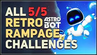 All Retro Rampage Challenges Astro Bot