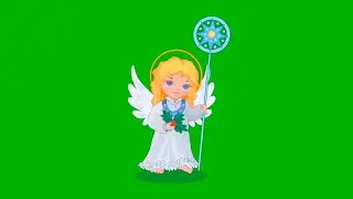 Animated fairy-Free Green Screen